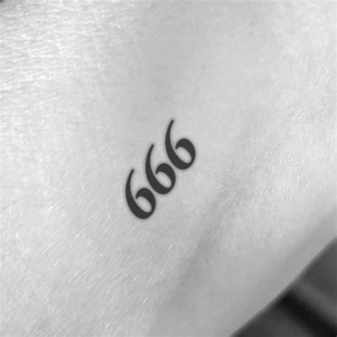 666 tattoo|666 Tattoo Meaning: More than just the Number of the Beast!